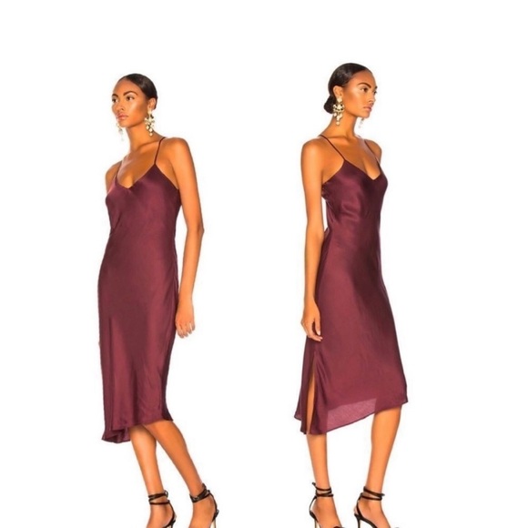 Ag Adriano Goldschmied Red Sleeveless Slip Dress - Picture 1 of 8